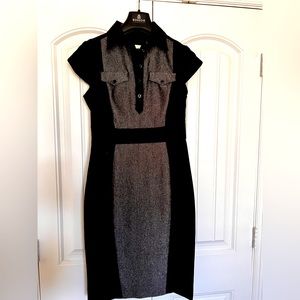 Beautiful Karen Millen pencil dress, iridescent color block design